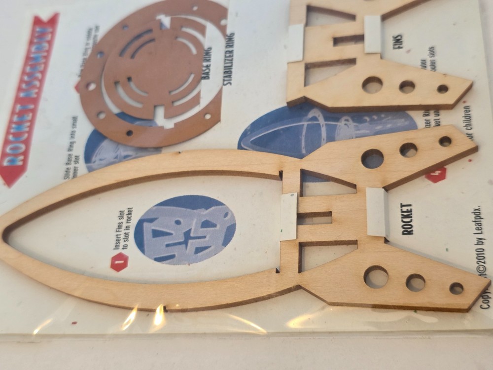LeafPDX Rocket Assembly Wood Build Kit 2010