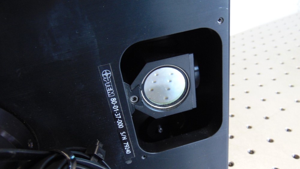 OPTEM DUAL STEPPER ZOOM FOCUS (?) W/ CABLES CONTROLLER FILTER WHEEL AND POWER S.