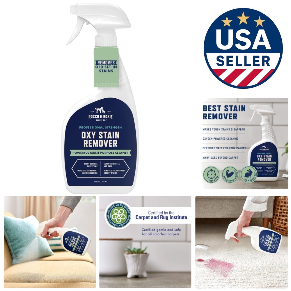 Fast Acting Oxy Stain Remover for Carpet, Mattress & Upholstery - Safe Solution