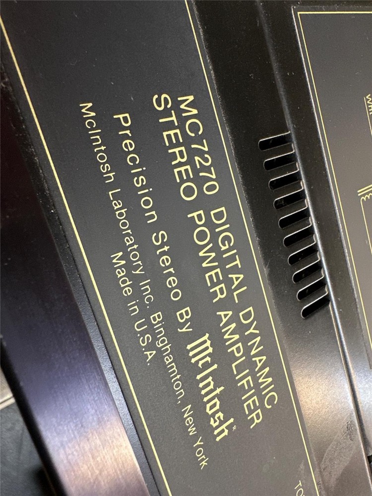 McIntosh MC7270 Digital Dynamic Stereo Power Amplifier - Excellent Condition