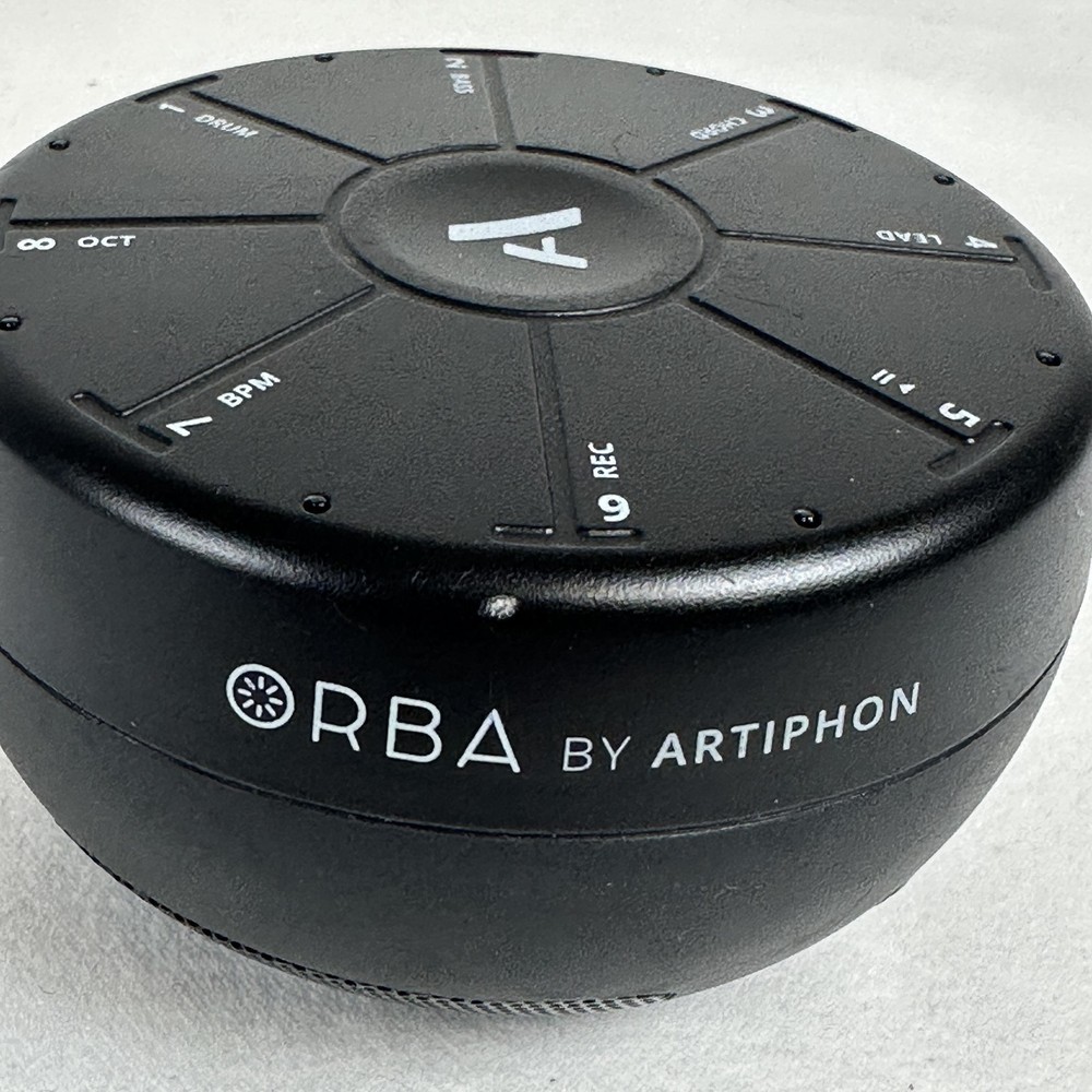 Artiphon Orba Handheld Pad Controller Synth Looper Black Bluetooth USB MIDI