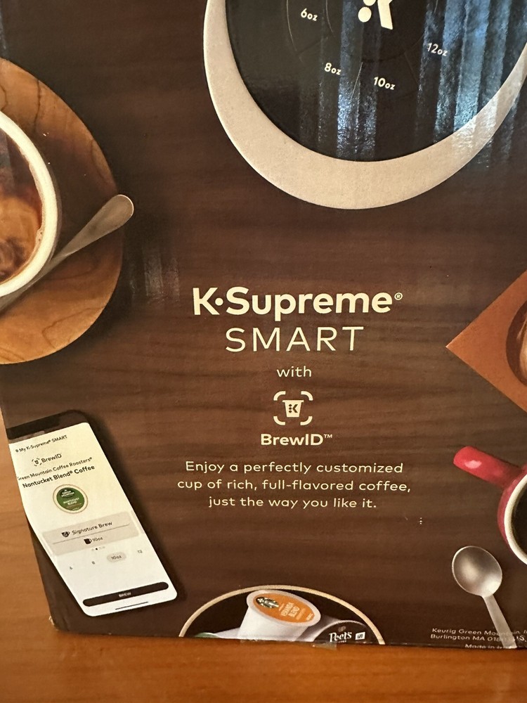 Keurig K-Supreme SMART Single Serve Coffee Maker One Reusable K-cup Include