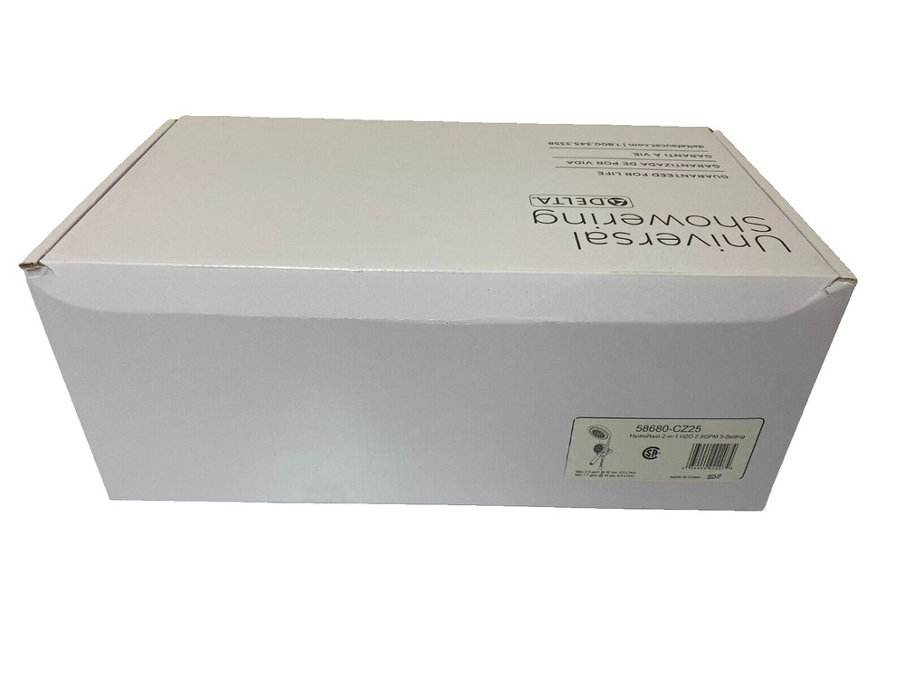 Delta 58680-CZ-PR Universal Showering Round 1.75 GPM Multi Function