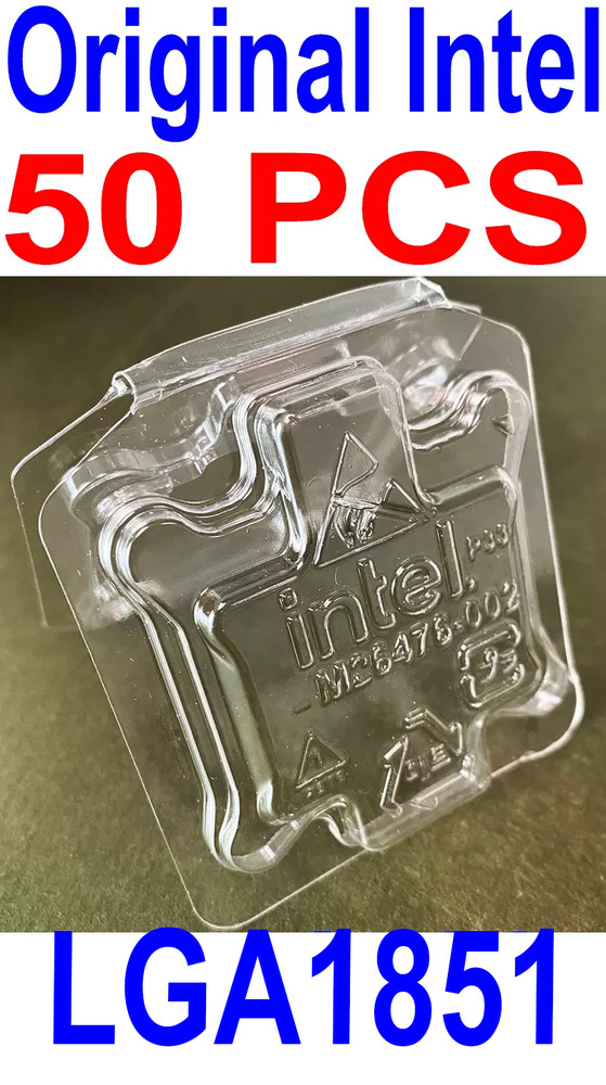 50 PCS Intel Original Clam Shell LGA1851 CPU Protective Case