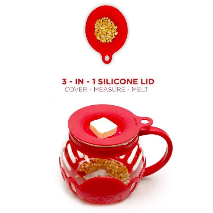 New open box Ecolution Premium Microwave Popcorn Popper 3 Quart Capacity