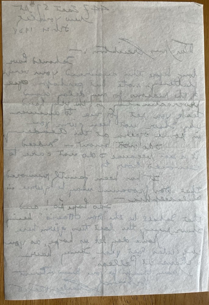 Tenor Charles Hackett Autograph Letter