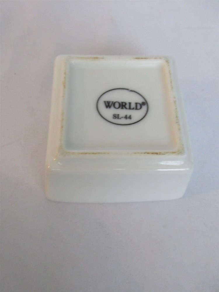 World Tableware SL-44 Slate Bright White 3" Square Plate