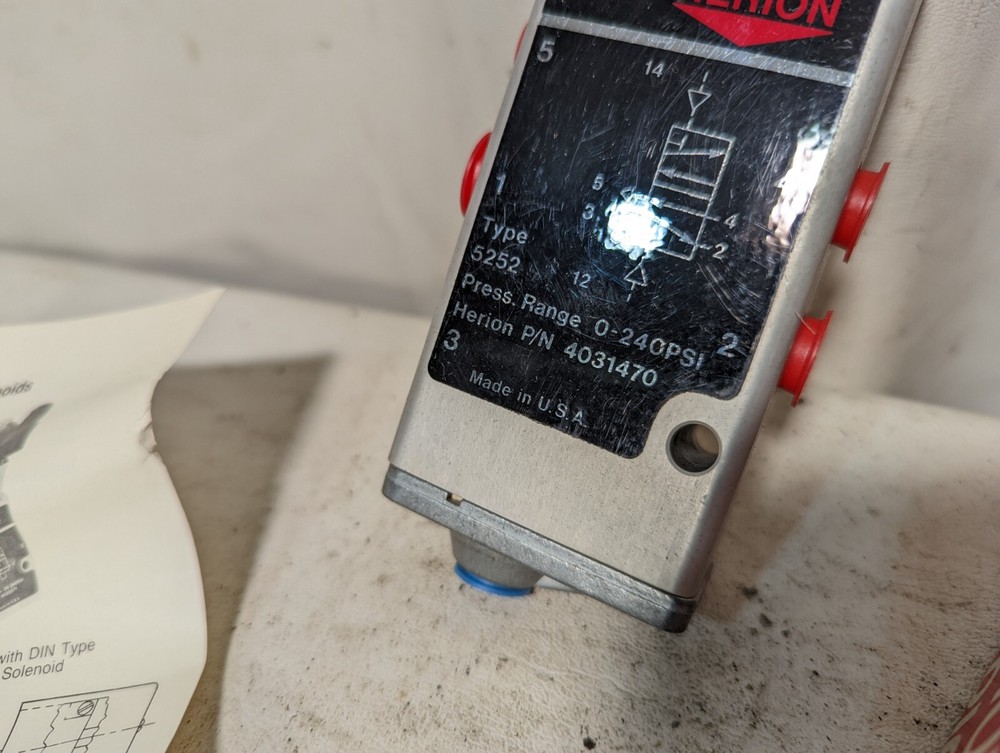 Herion 40-314-70, SOF294 air pilot valve