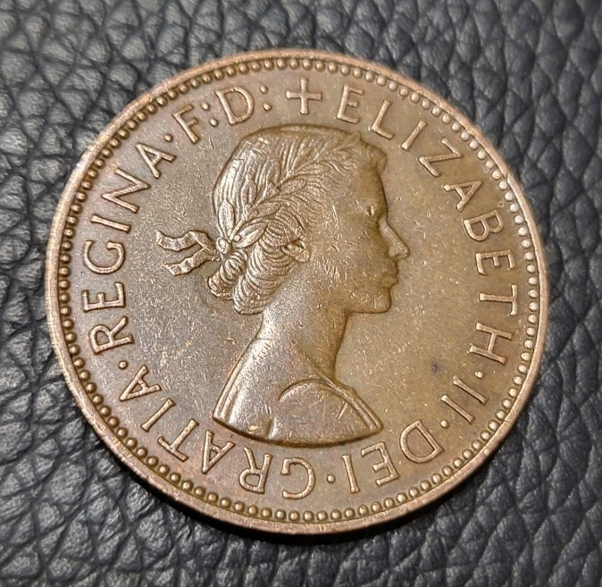 1966 Great Britain Half Penny Coin
