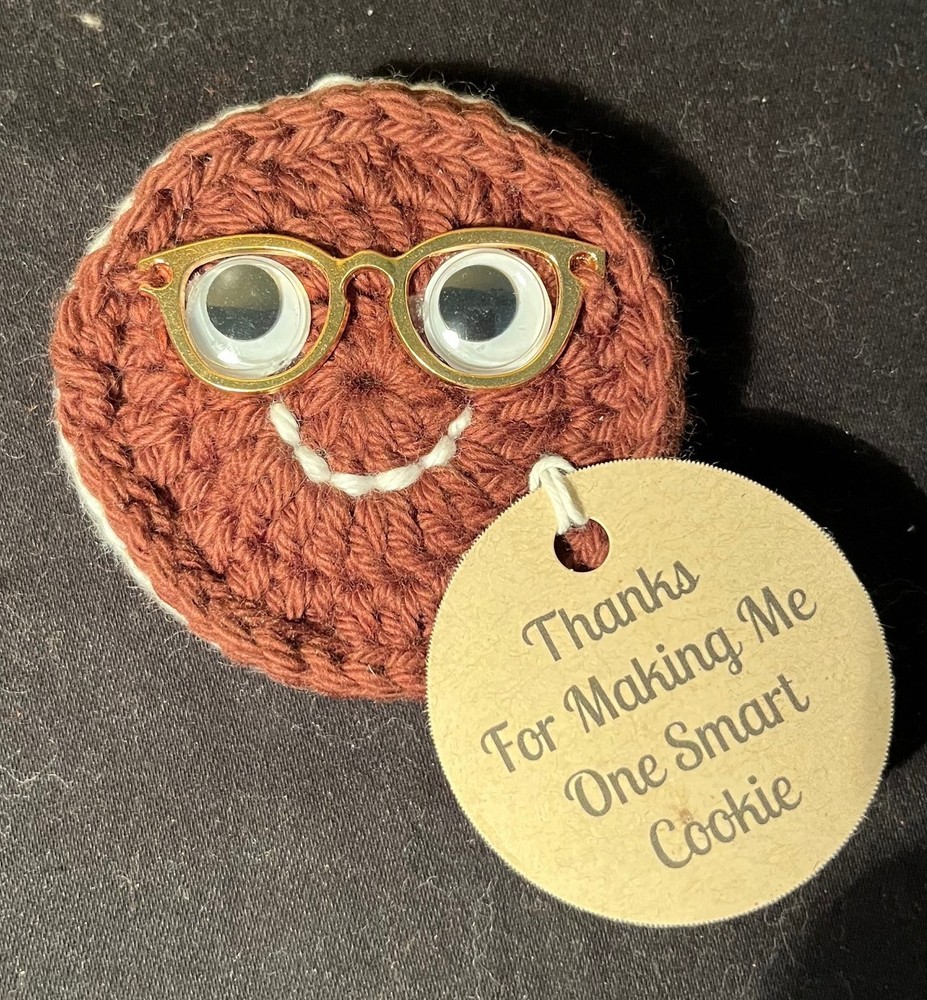 Crocheted Sandwich Cookie Magnets