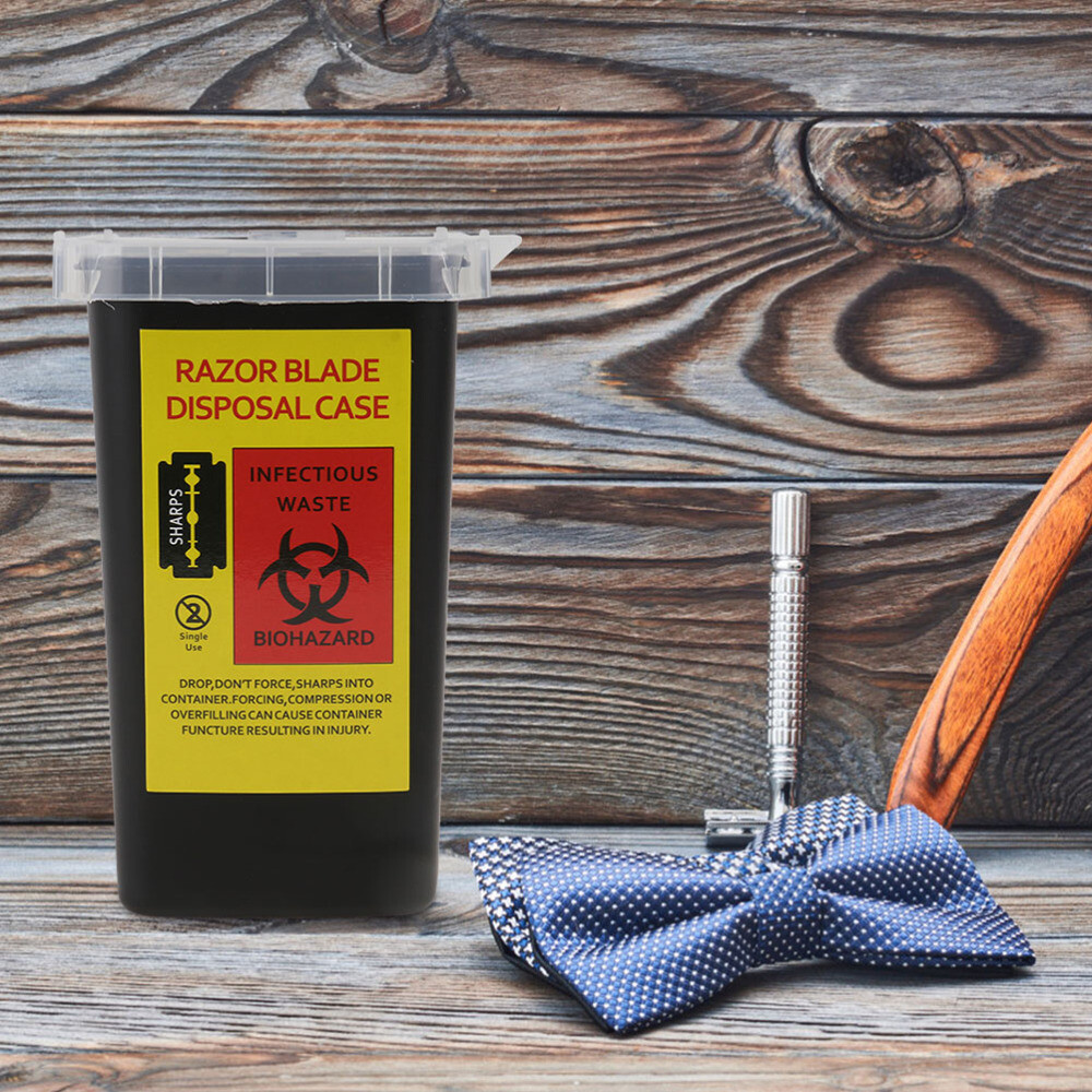 2 Pcs Razor Storage Bank Disposal Container Blade Box Durable Tool