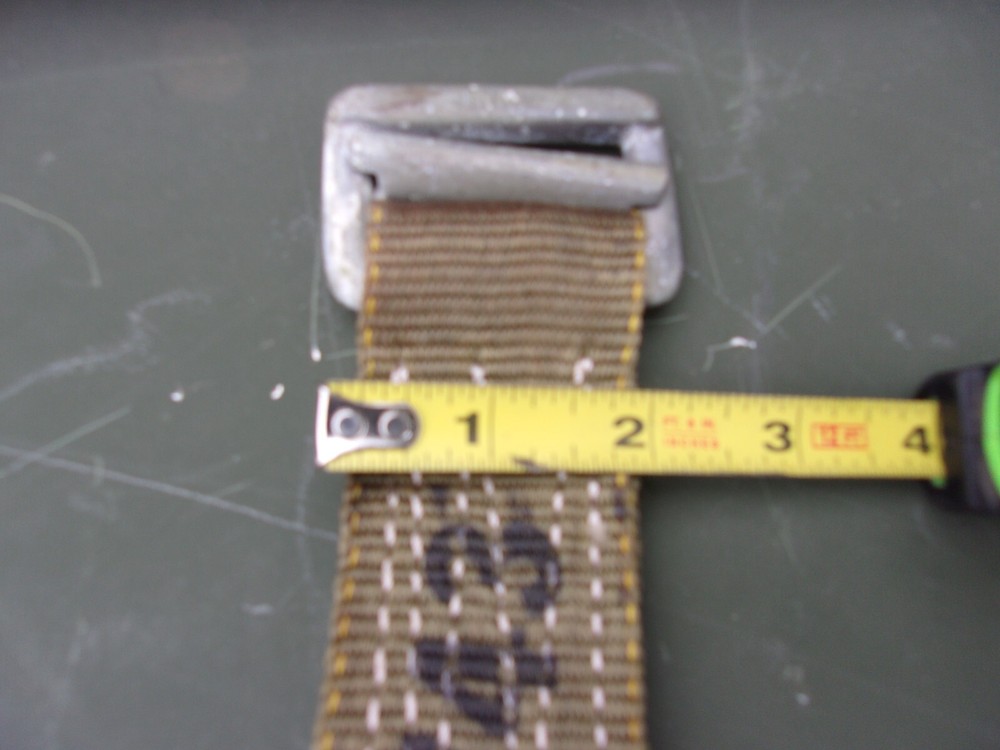 ONE..MILITARY SURPLUS A-21 CARGO BAG PARACHUTE AERIAL SLING D-RING STRAP US ARMY