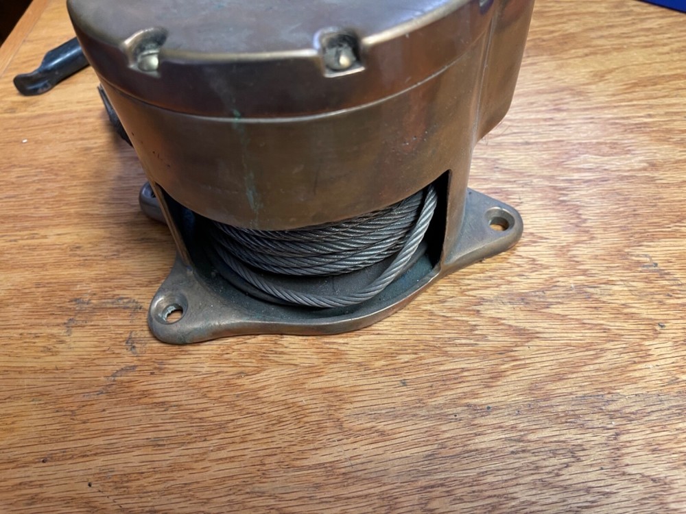Brass sailboat winch