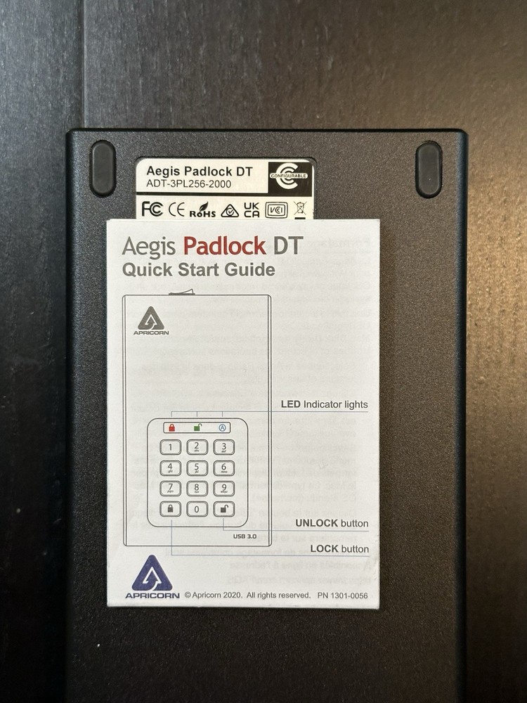 Aegis Padlock DT - USB 3.0 Desktop Drive 2TB
