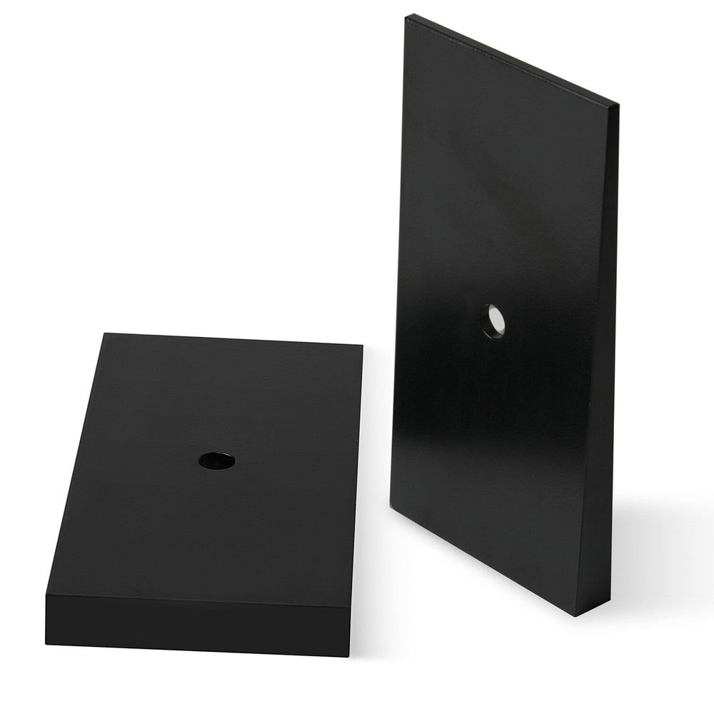 800061 2.5" 4 Degree Leaf Spring Shim - Pair Black