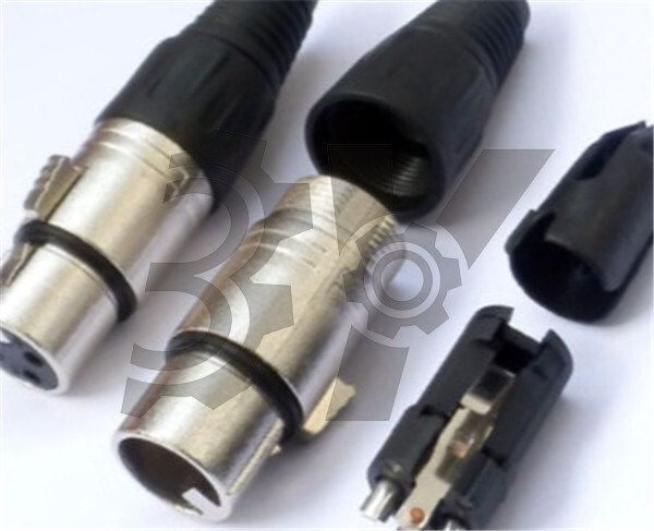 1PCS XLR Female 3-pin Plug Connector MicrophPatch NEW