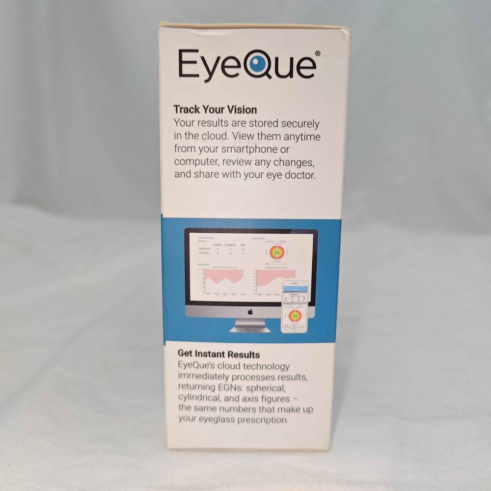 EyeQue Personal Vision Tracker Ophthalmic Refractometer Home Test Kit - Sealed