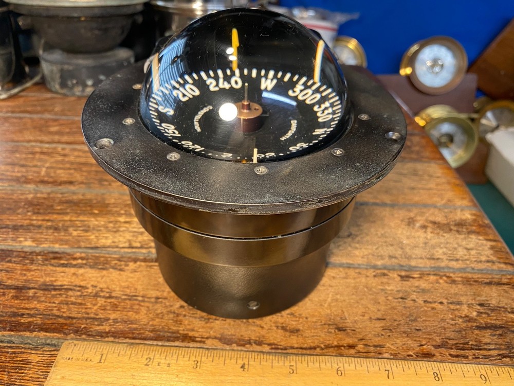 Lightly Used Danforth Constellation Dash Mount Compass 4" Card