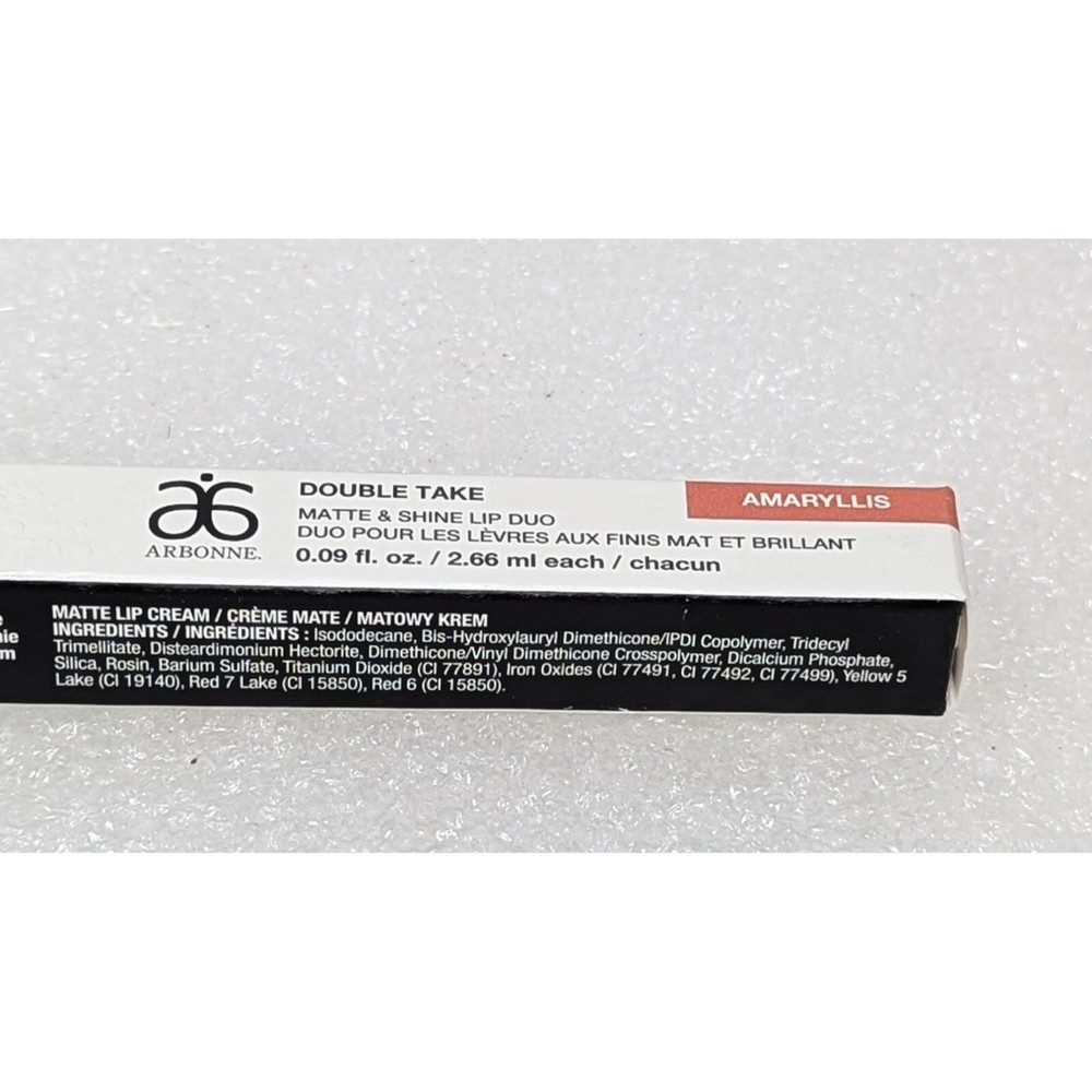 Arbonne Double Take Matte & Shine Lip Duo Gloss Amaryllis
