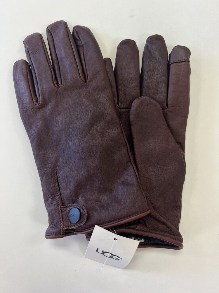 UGG Australia Leather Gloves Cognac Medium NWT