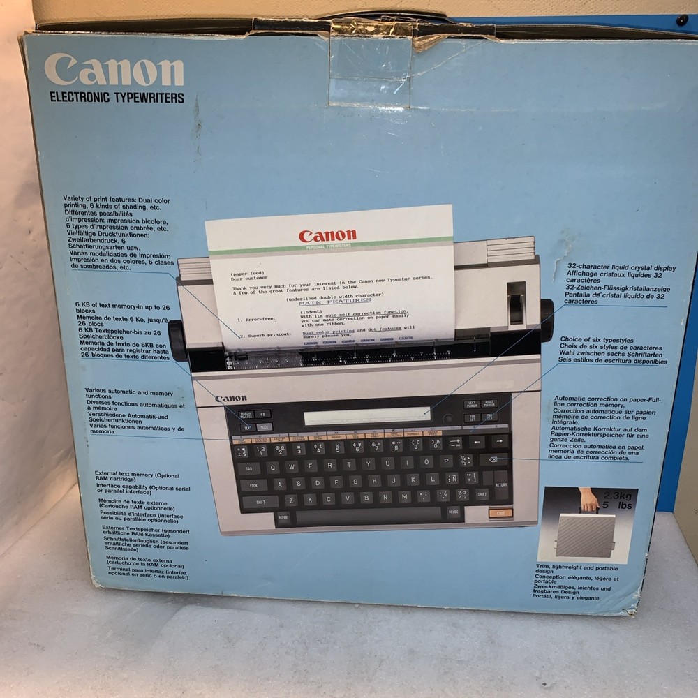 🔥 Nice - Canon Typestar 90 Electronic Typewriter Thermal Correction System