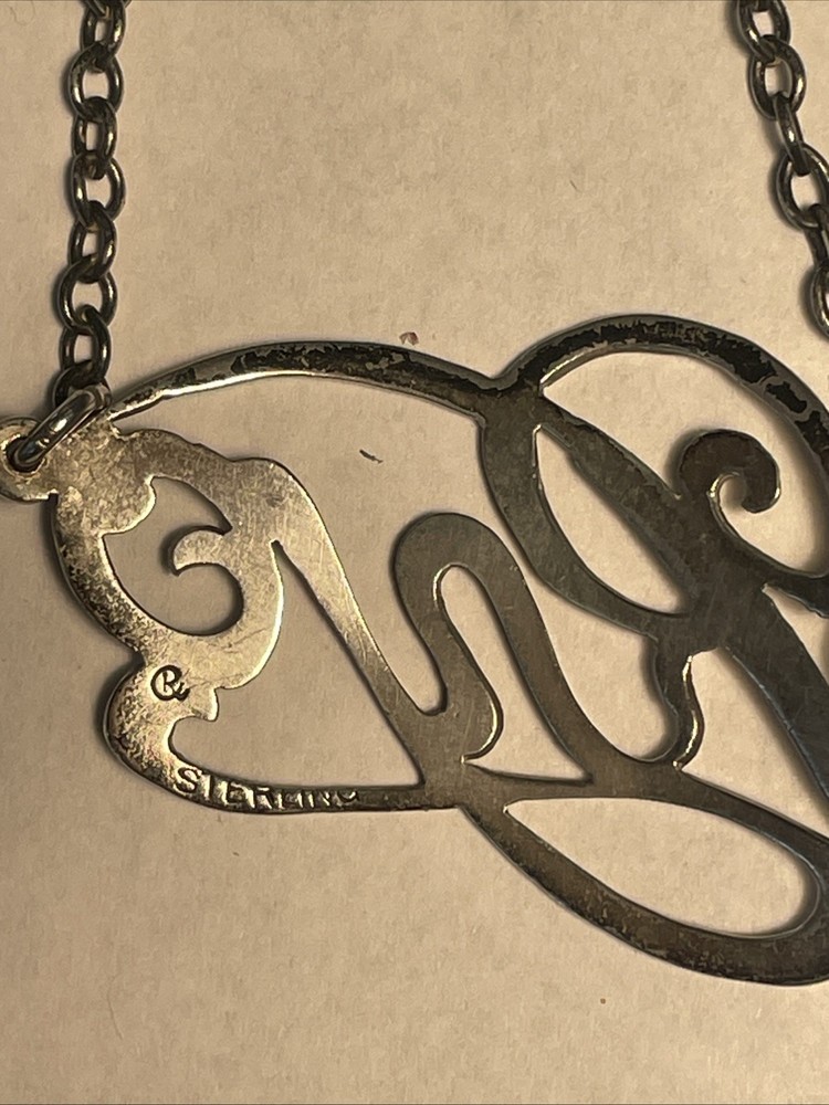 Gorham STERLING SILVER BOTTLE TAG OPENWORK Scotch Bourbon Rye Bill’s Box