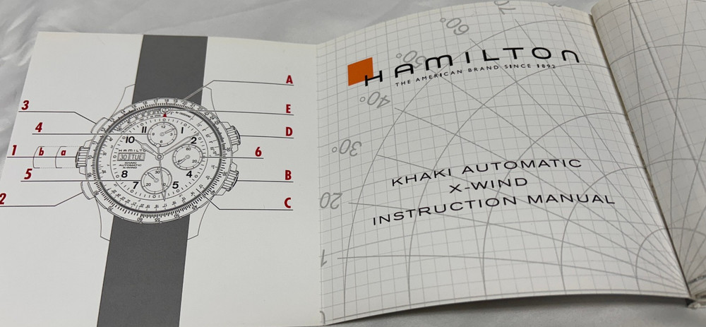 Hamilton Khaki Automatic X-Wind Instructions Manual
