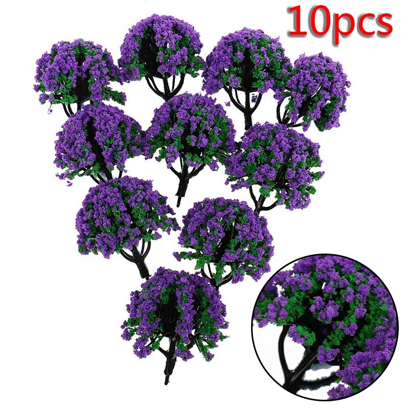 10Pcs 1/150 Scale Artificial Model Trees Train Forest Diorama Scenery Layout New