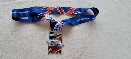 CONQUEROR CHALLENGE MEDAL - LANDS END - VERY NICE !!