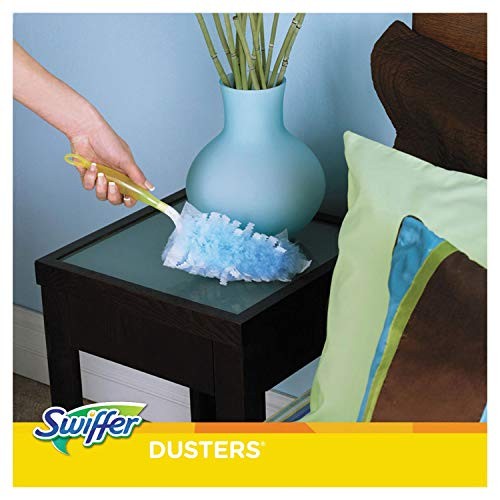 21459CT Refill Dusters, Dust Lock Fiber, Light Blue, Unscented, 10/Box, 4