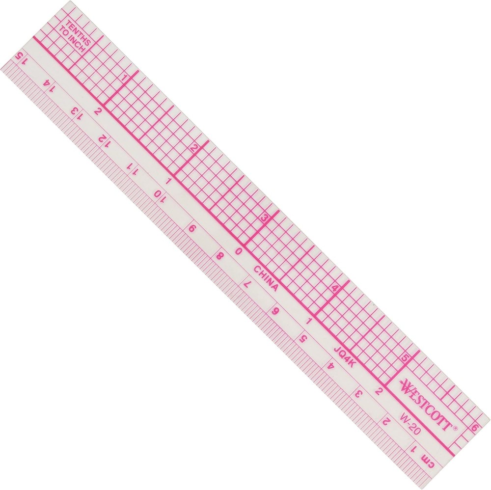 Transparent graph ruler zero centering