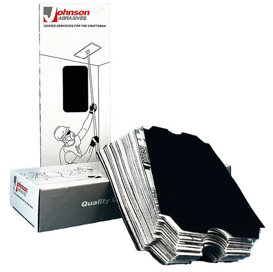 Johnson Abrasives Drywall Paper Sanding Sheets (100 pack) | SMOOTH-KUT