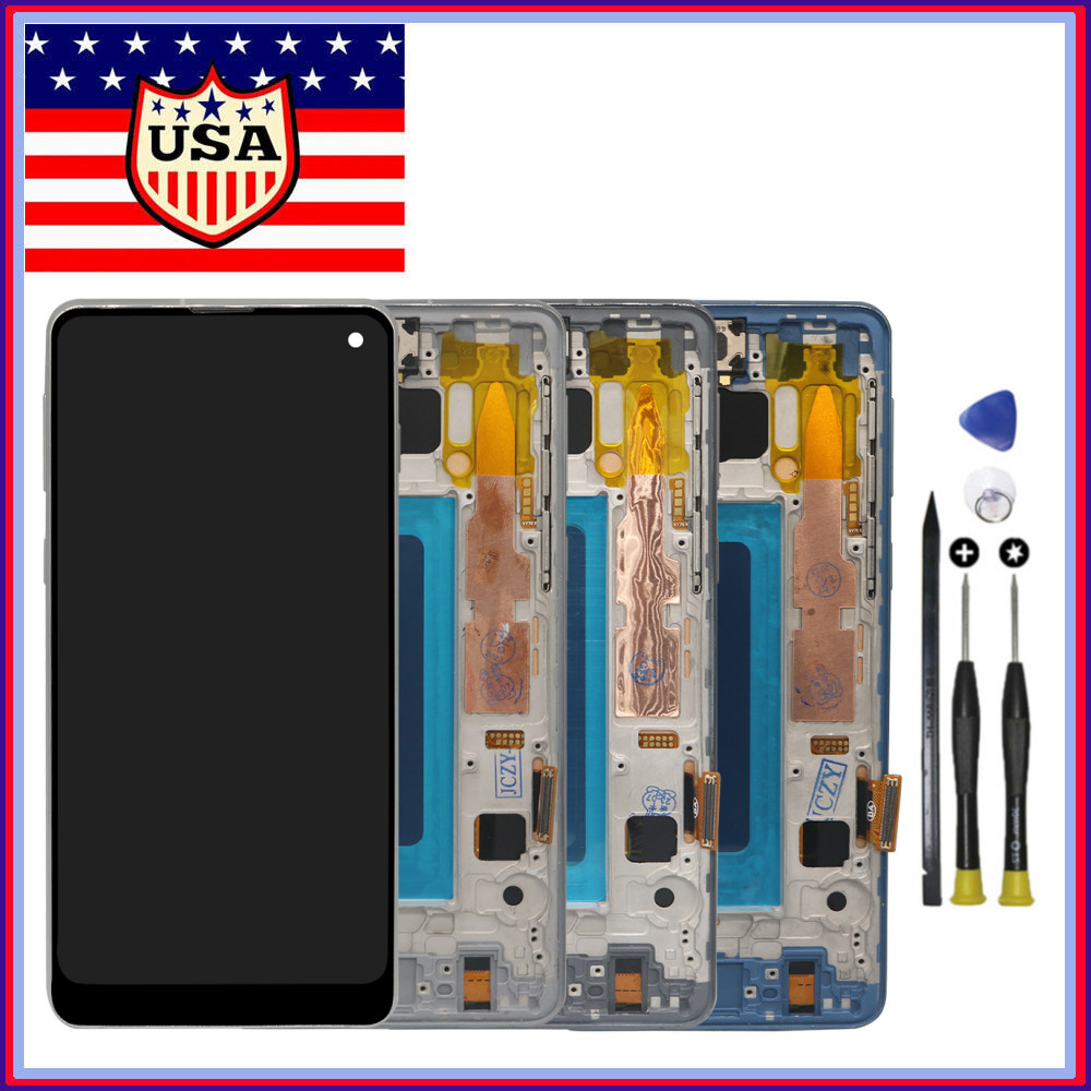 For Samsung Galaxy S10 G973 LCD Display Touch Screen Digitizer Black Replace TFT