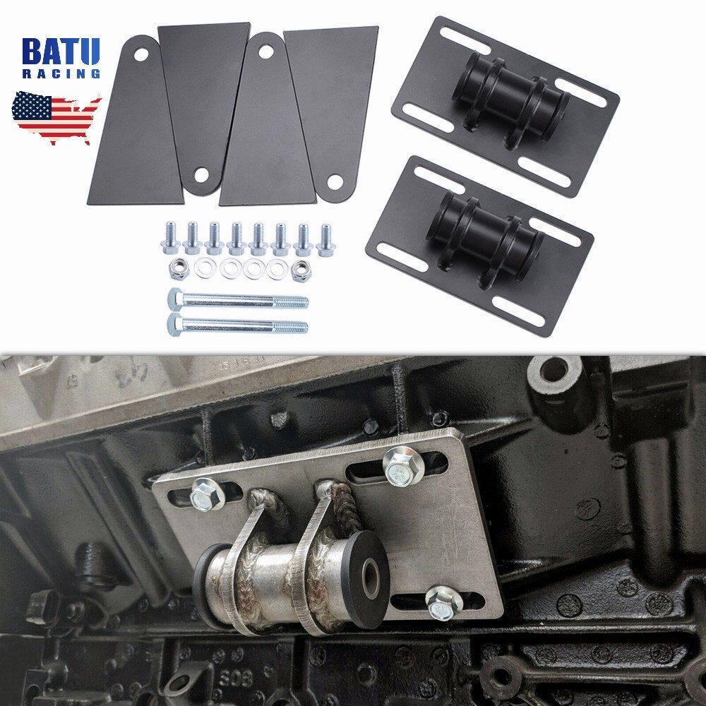 for LS Swap Conversion 5.3 Universal Adjustable Swap Mounts Weldable Cut