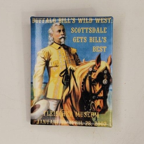 Closed Fleischer Museum Scottsdale AZ Rectangular Pinback Button Free Shipping