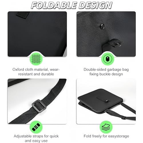 Foldable Hanging Car Trash Can, Large Capacity Waterproof Bag, Leakproof