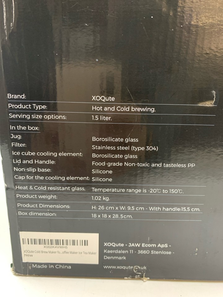 NIB HOT/COLD COFFEE BREWER.