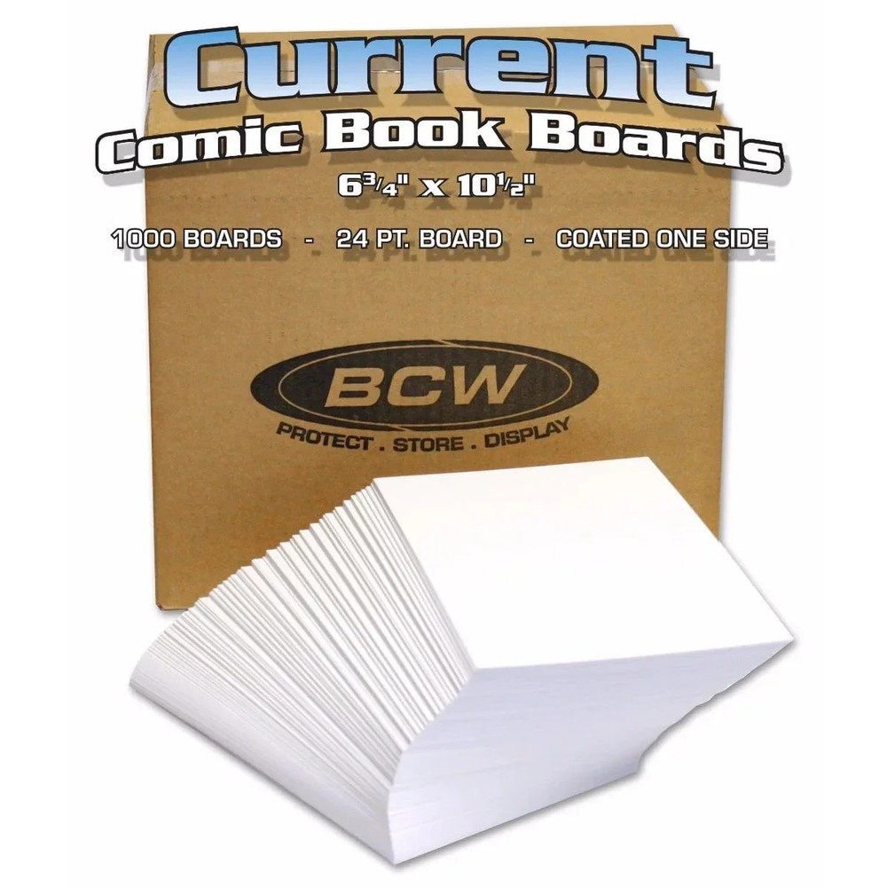 BCW Current Bags 100ct w/ 100 BCW Boards
