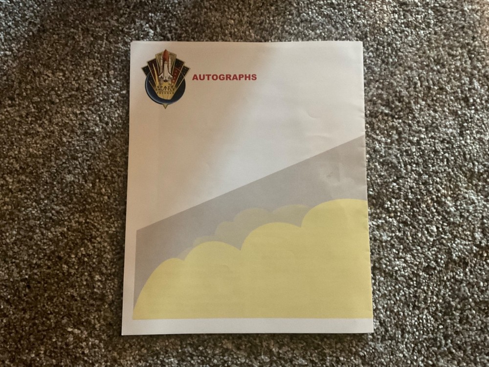 NASA Space Shuttle Memorabilia: Sticker, Plastic Cups, and Commemorative Program