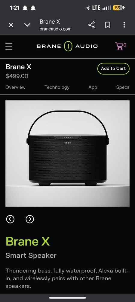 Brane x Portable Speaker