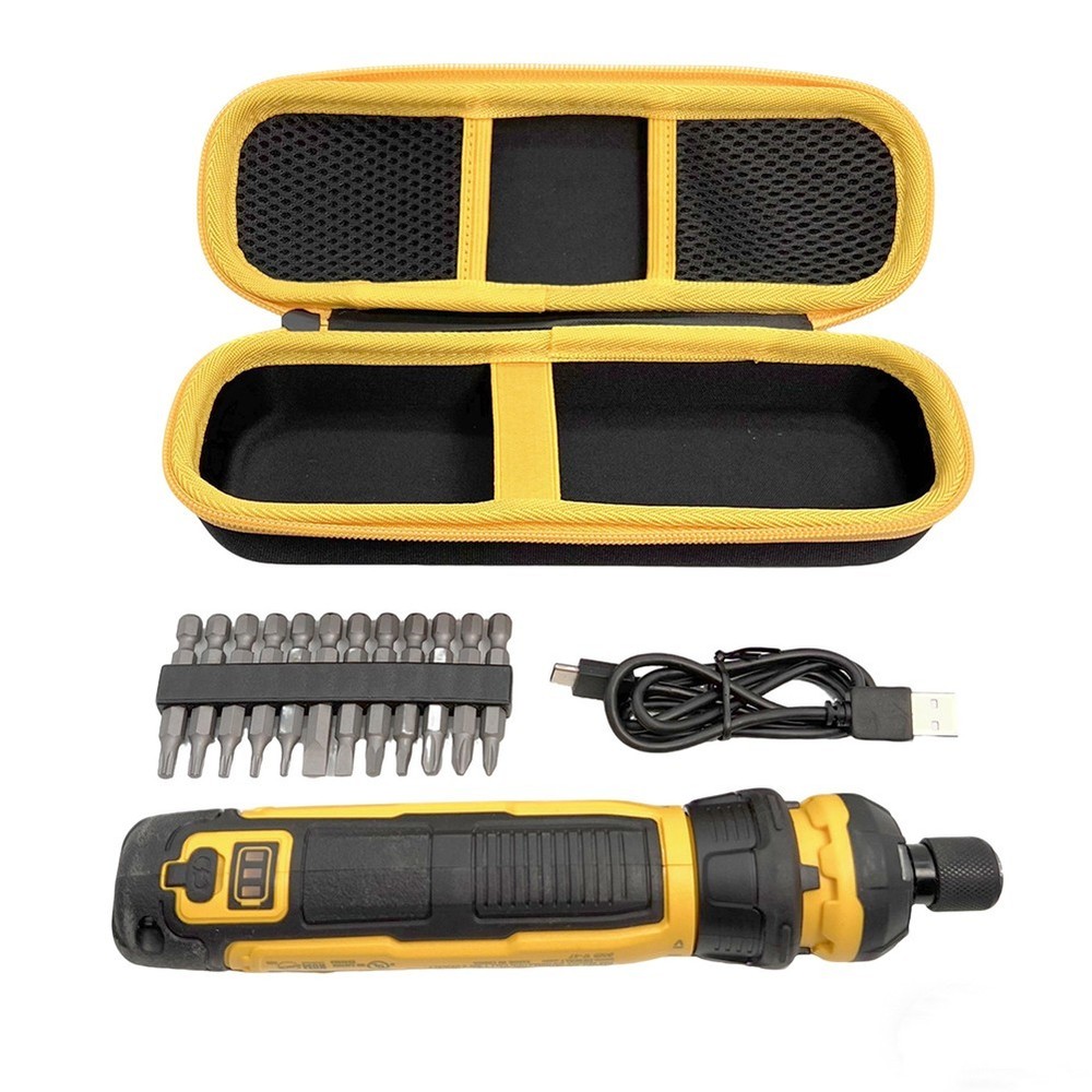 For Cordless Screwdriver Storage Box with Portable Handle and Organizer