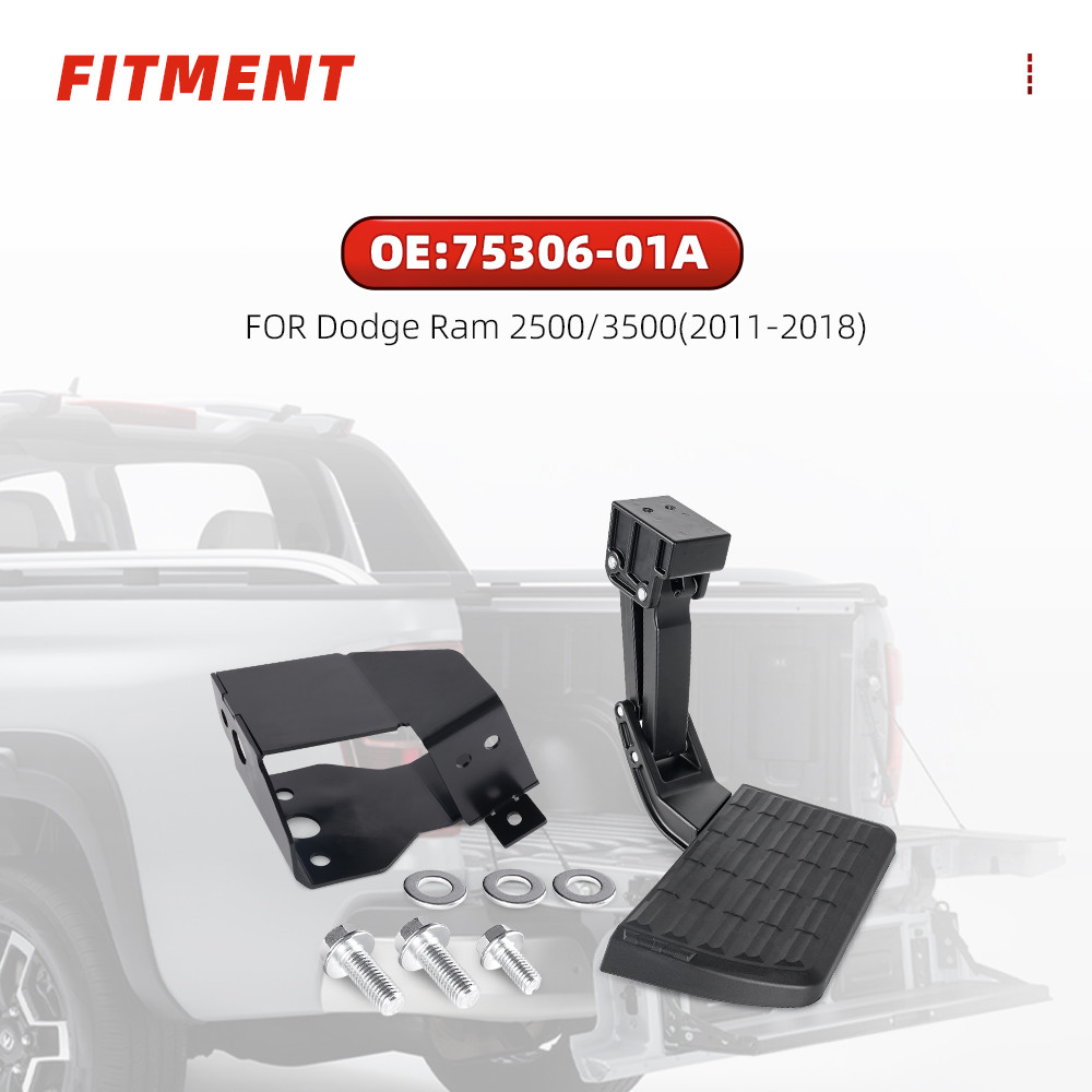 For Dodge Ram 1500 2500 3500 Rear Tailgate Bed Side Step Retractable Bumper Step