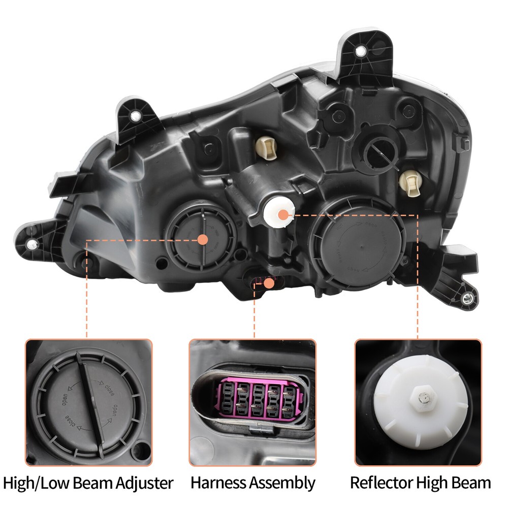 Right Passenger Side Headlight Assembly Halogen Kenworth T680 2013-2021