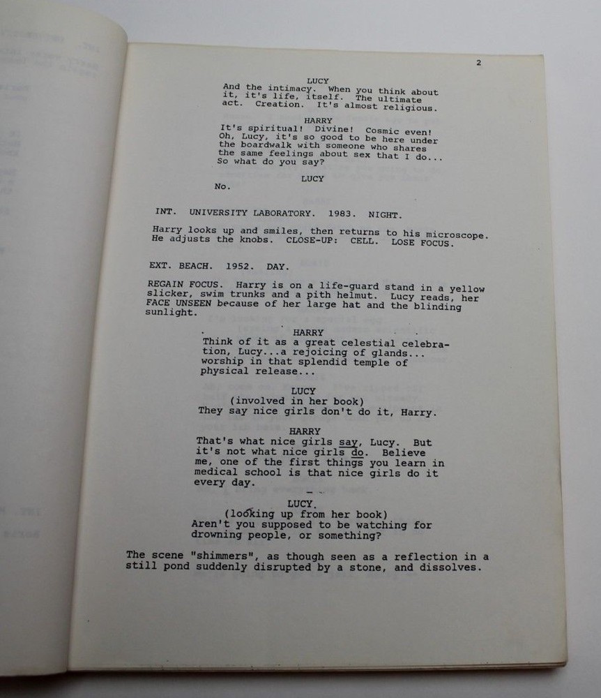 CREATOR / Jeremy Leven, Office Copy Screenplay, eccentric scientist 1980s Sci Fi