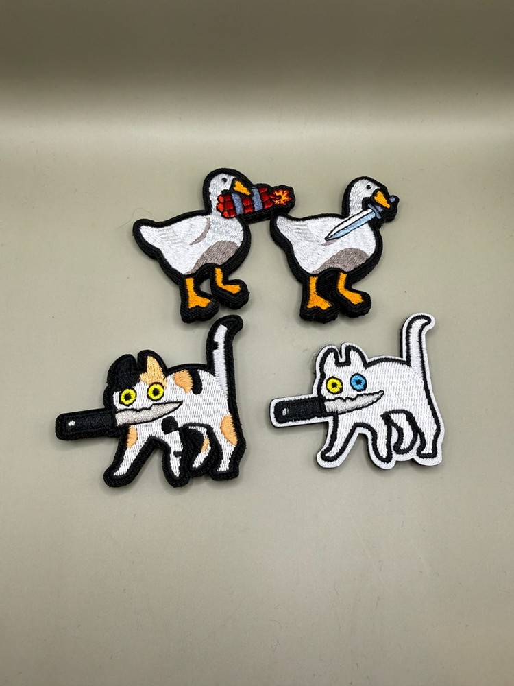 Tactical Morale Patch, Hook & Loop 4 Pack Violent Pet Funny Gift