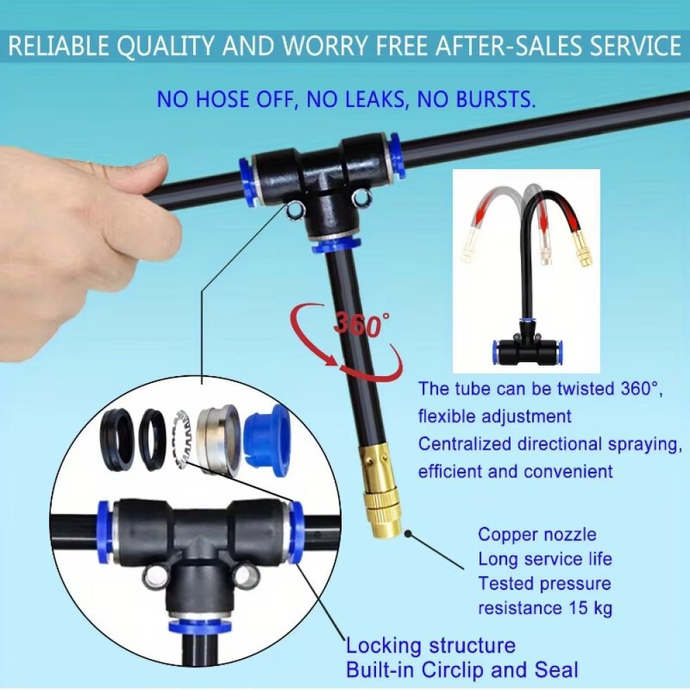 65ft Adjustable Drip Irrigation System Automatic Plant Garden Irrigation System