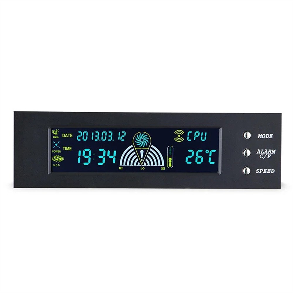 5.25'' 12V PC Computer Fan Controller 3 Fan Speed Controller Front Panel For PC