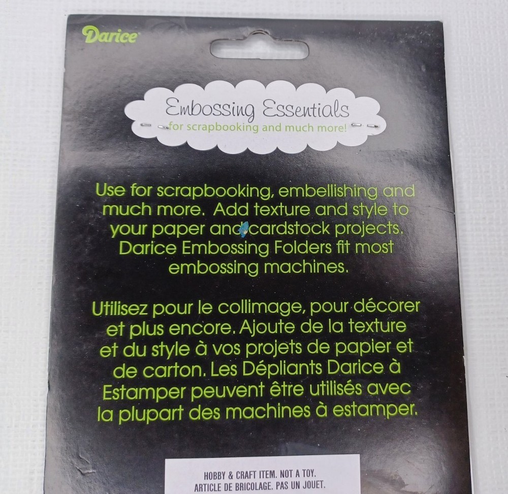 Darice Embossing Essentials Embossing Folder Cupcake With Candle