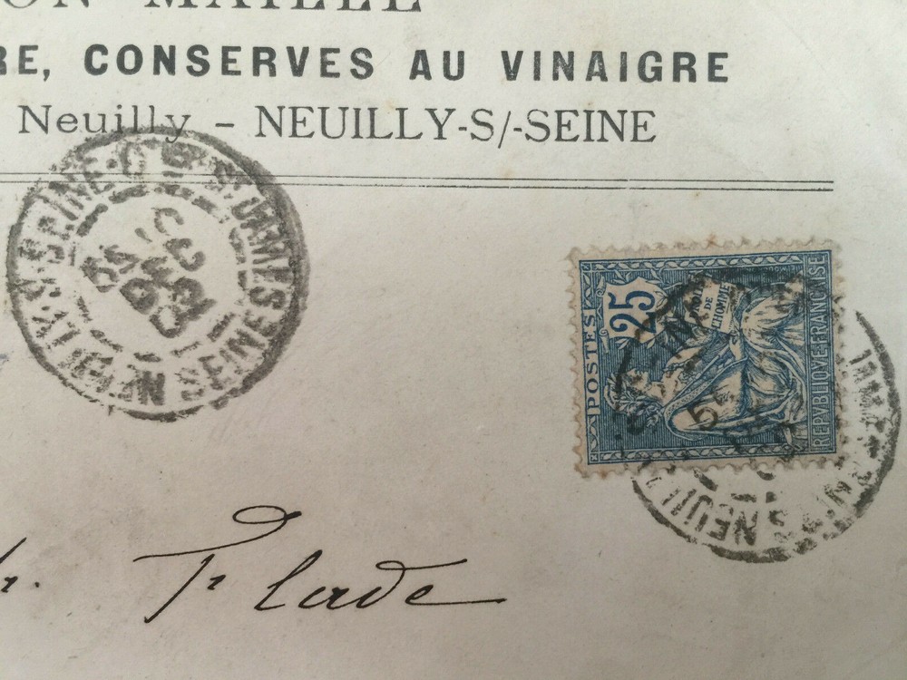 1902 Brief von Neuilly nach Dresden