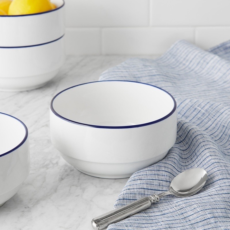 3 Pack Stoneware Bowls Dishwasher Microwave Safe Durable Kitchen Dinnerware New